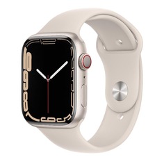 Умные часы Apple Watch Series 7 Aluminium (GPS+Cellular), 45 mm, Starlight