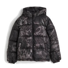 Куртка H&amp;M Water-repellent Puffer, черный/серый H&M