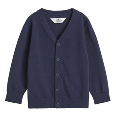 Кардиган H&amp;M Fine-knit Cotton, темно-синий H&M