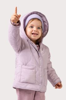 Демисезонная куртка Coccodrillo фиолетовый с капюшоном