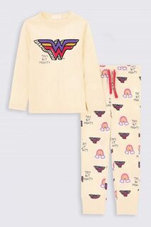 Пижама для девочки Coccodrillo Wonder Woman, светло-серый