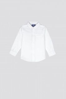 Рубашка с длинным рукавом Coccodrillo белый с классическим воротником