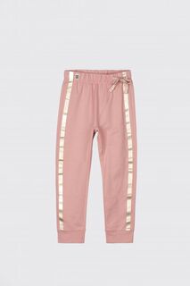 Тренировочные брюки Coccodrillo розовый с металлическими полосками