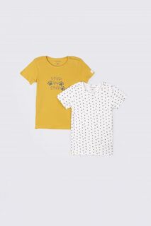 Хлопковая футболка Coccodrillo 2 упаковки с животной тематикой