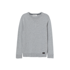 Джемпер H&amp;M Fine-knit Cotton Sweater, светло-серый H&M