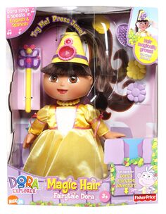 Кукла Fisher Price Dora Magic Hair Fairytale