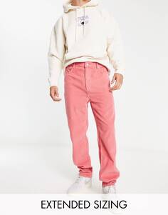 Розовые вельветовые джинсы ASOS DESIGN