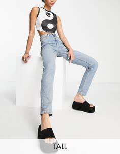 Выбеленные джинсы Mom премиум-класса Topshop Tall