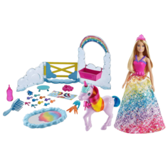 Набор игровой Barbie Dreamtopia Unicorn Pet Playset w/ Barbie