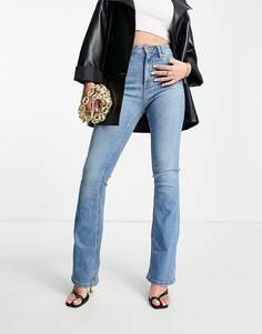 Эластичные расклешенные джинсы с завышенной талией ASOS DESIGN
