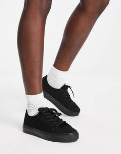 Черные рваные кроссовки на шнуровке ASOS DESIGN Dizzy