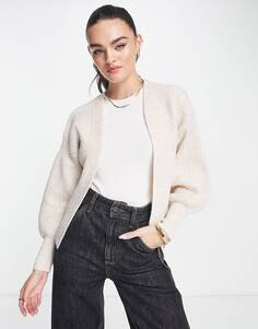 Овсяный кардиган ASOS DESIGN от края до края