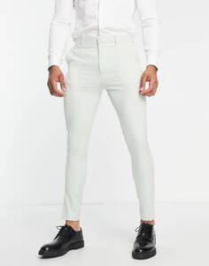 Супероблегающие элегантные брюки мятного цвета ASOS DESIGN
