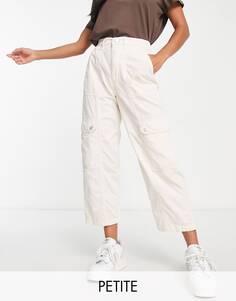 Светло-коричневые брюки карго Miss Selfridge Petite с боковыми карманами