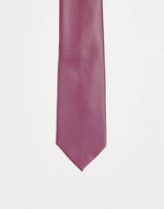 Темно-розовый узкий галстук ASOS DESIGN