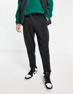 Черные зауженные джоггеры ASOS DESIGN smart