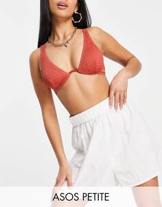 Белые пляжные шорты ASOS DESIGN Petite