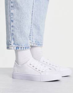 Белые кроссовки на шнуровке ASOS DESIGN Dizzy