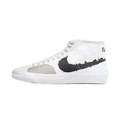 Скейтерские кеды Nike SB Blazer Court Mid Premium, белый/чёрный
