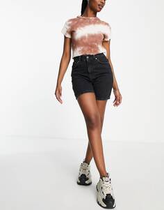 Topshop Ultimate Editor Short в выбеленном черном цвете