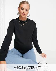 Черная толстовка ASOS DESIGN Maternity