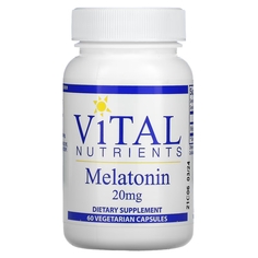 Vital Nutrients Мелатонин 20 мг, 60 вегетарианских капсул