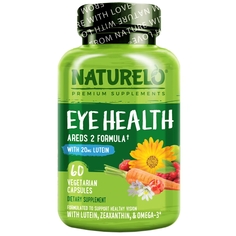 Формула для здоровья глаз NATURELO Areds 2, 60 вегетарианских капсул