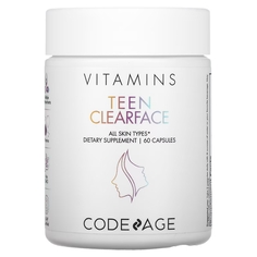 Codeage Teen Clearface Vitamins для всех типов кожи, 60 капсул