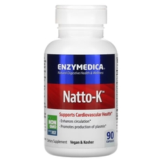 Enzymedica Natto-K для сердечно-сосудистой системы, 90 капсул