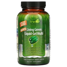 Irwin Naturals Men&apos;s Living Green Liquid-Gel Multi, 120 гелевых капсул