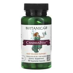 Vitanica CandidaStat поддержка баланса дрожжей, 60 вегетарианских капсул