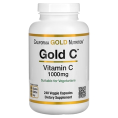 Витамин C California Gold Nutrition Gold, 240 вегетарианских капсул