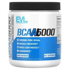БАД EVLution Nutrition BCAA5000 без вкусовых добавок, 300 г
