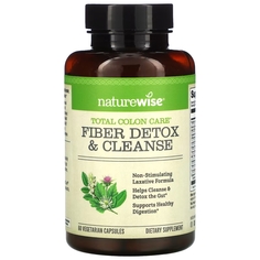 NatureWise Fiber Detox &amp; Cleanse, 60 вегетарианских капсул