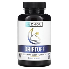 Zhou Nutrition Driftoff успокаивающая формула для сна, 60 капсул