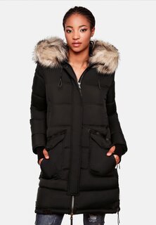 Пальто зимнее Marikoo с капюшоном, черный
