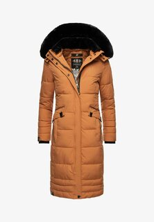 Пальто зимнее Navahoo приталенное, оранжевый