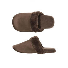 Тапочки Uniqlo Fleece, тёмно-коричневый