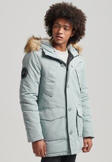 Пальто зимнее Superdry, голубой