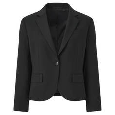 Пиджак укороченный Uniqlo Stretch Tailored, черный