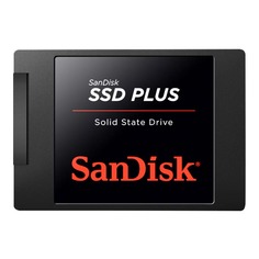 Твердотельный накопитель SanDisk SSD Plus, 2 Тб, SATA, черный