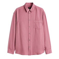 Рубашка H&amp;M Relaxed Fit Lyocell, розовый H&M