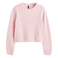 Джемпер H&amp;M Rib-knit, светло-розовый H&M