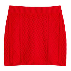 Юбка H&amp;M Cable-knit, красный H&M