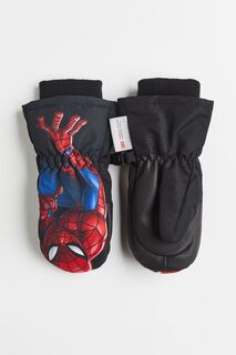 Водонепроницаемые лыжные перчатки H&amp;M Spider-Man, черный H&M