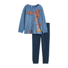 Пижама из хлопкового джерси с принтом H&amp;M Spider-Man, синий H&M