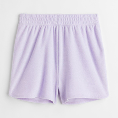 Махровые шорты H&amp;M, светло-фиолетовый H&M