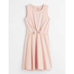 Платье с завязками H&amp;M, светло-розовый H&M