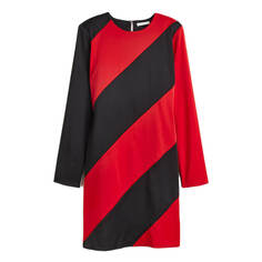 Платье H&amp;M Long Sleeve, черный/красный H&M