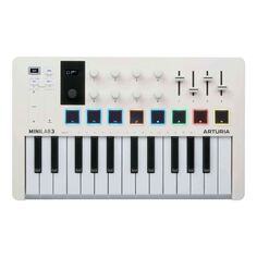 Контроллер Arturia MiniLab 3 для создания музыки универсальный, белый